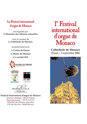 1e festival international d’Orgue de Monaco