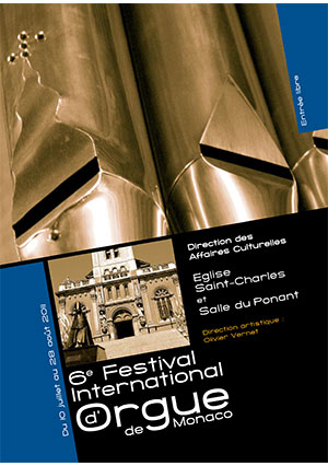 6e festival international d’Orgue de Monaco